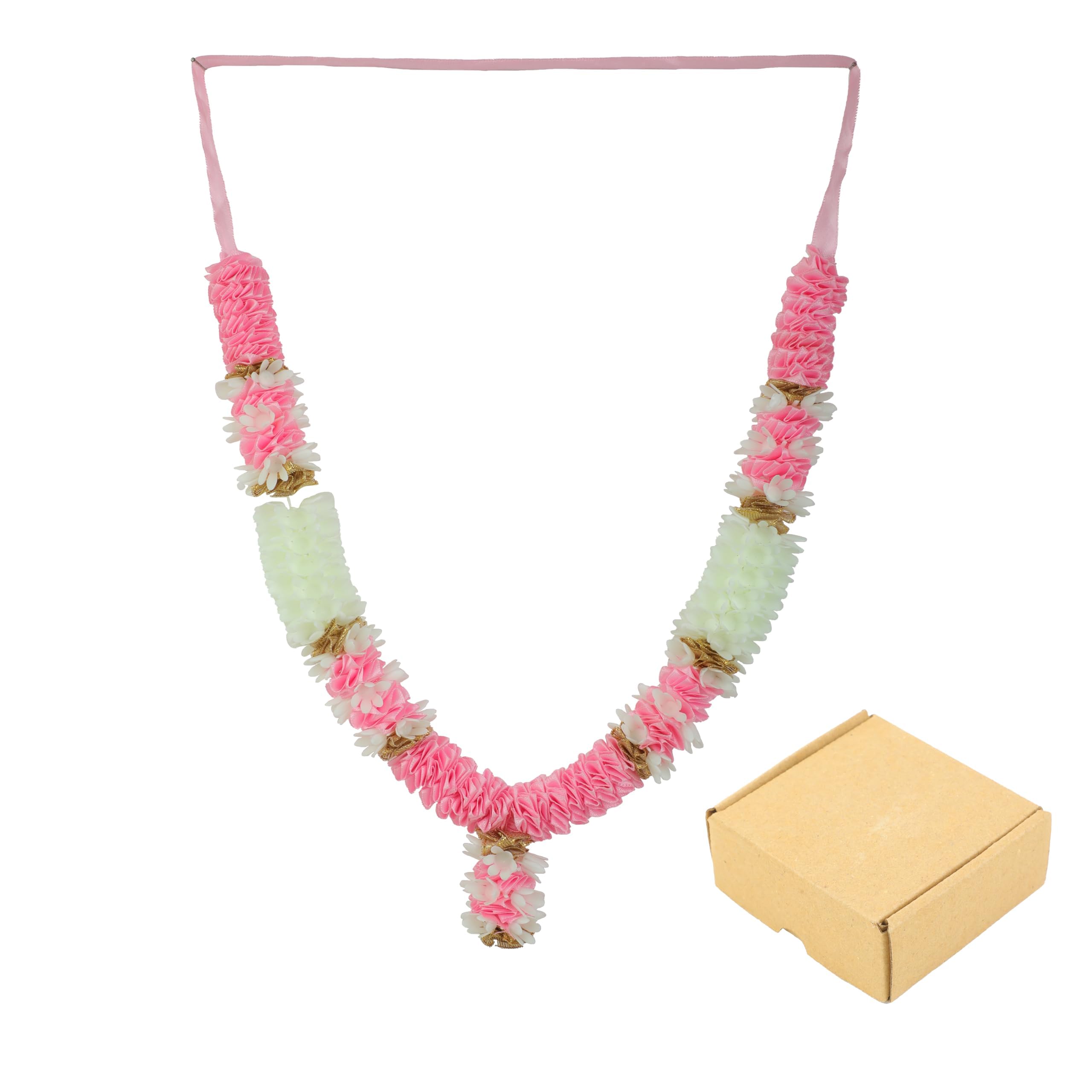 Accessoires Pooja Sringar et guirlande de roses artificielles pour festival indien