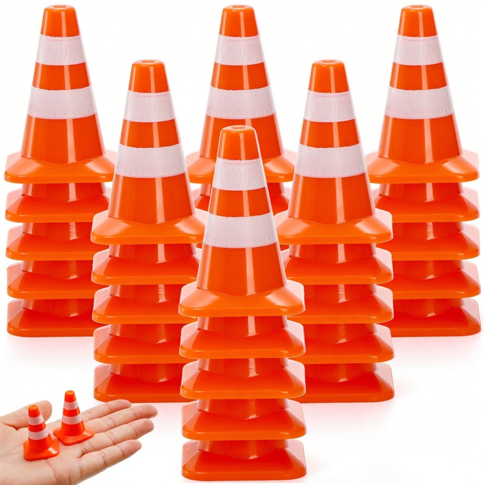 Amazon.com: ZEAYEA 30 Pcs Mini Plastic Traffic Cones, 1.4 inch