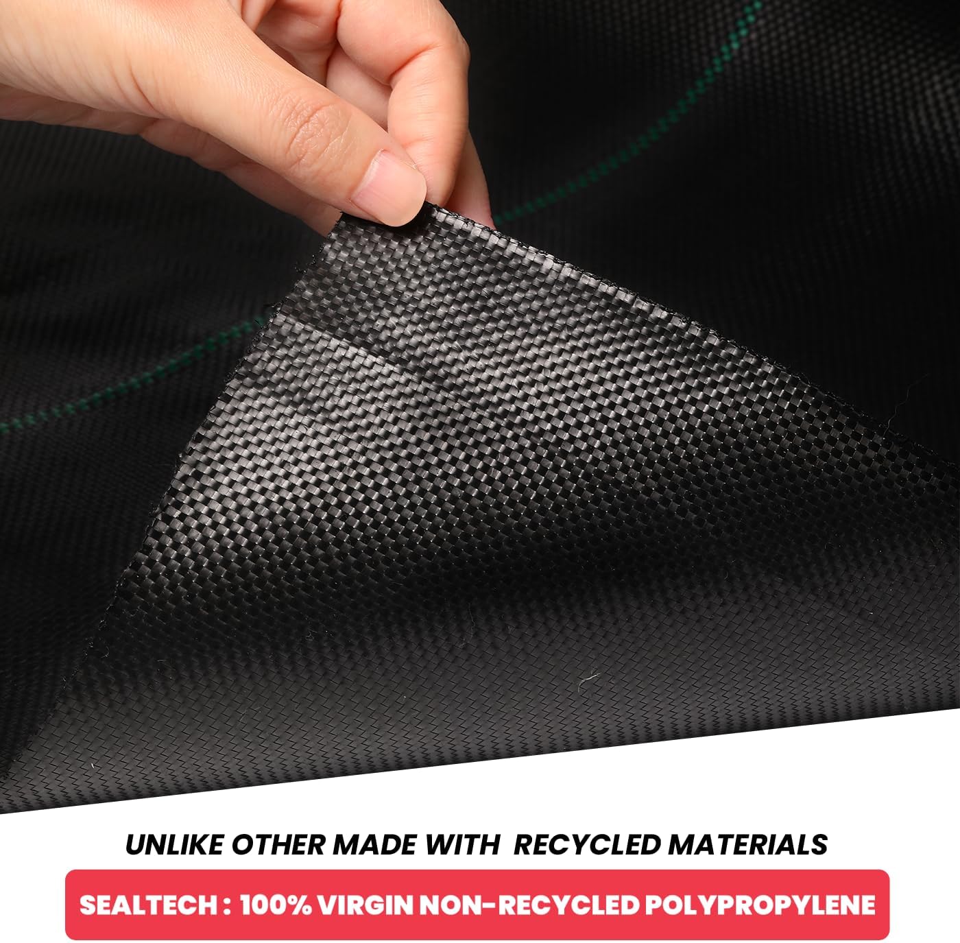 Premium 5 OZ Pro Garden Weed Barrier Landscape Fabric Heavy Duty, 4‘ X 250‘ Weed Barrier Fabric Durable, Lightweight, Eco-Friendly and Easy to Install.