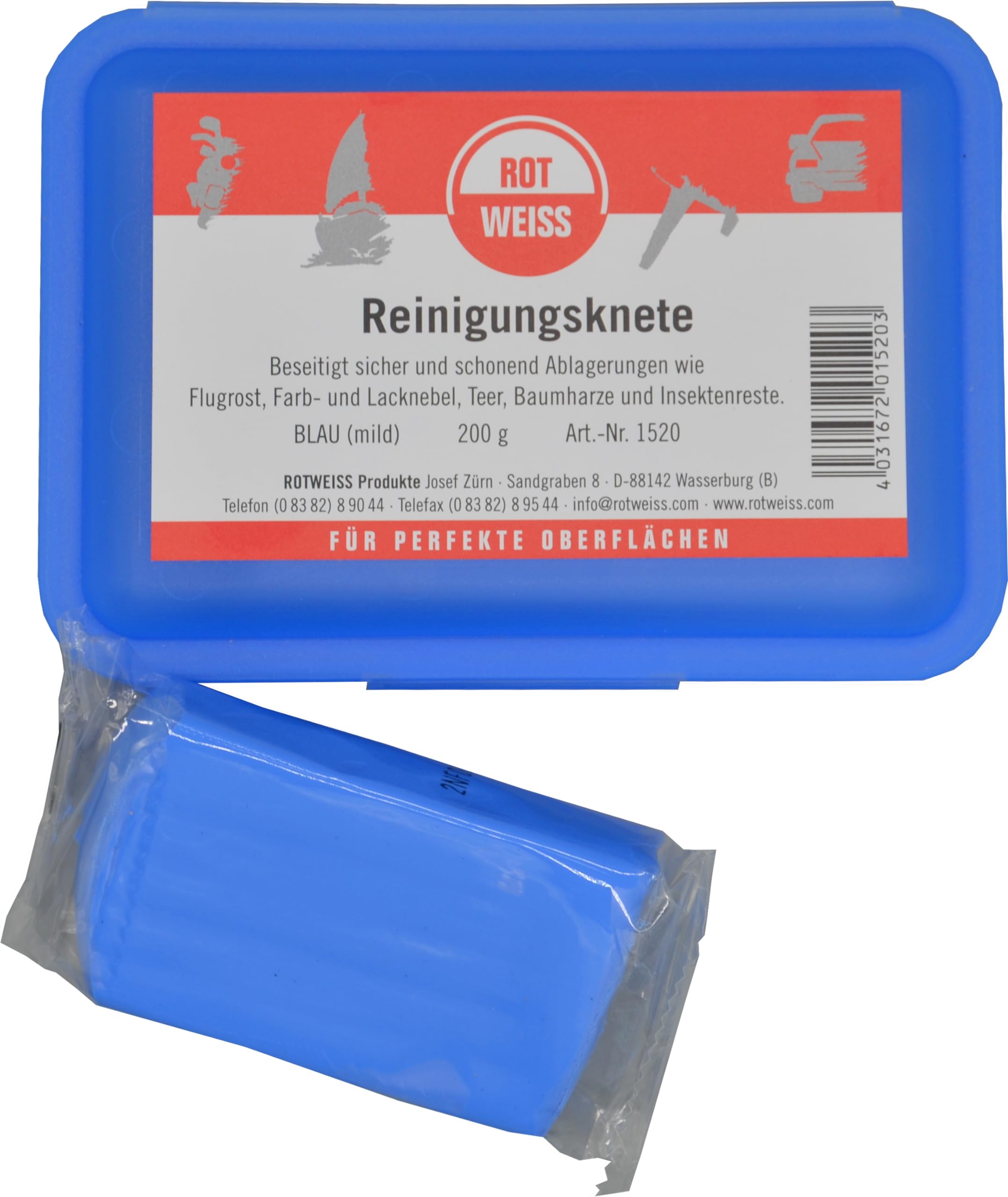 Rotweiss 1520 Cleaning clay in storage box, 200 g