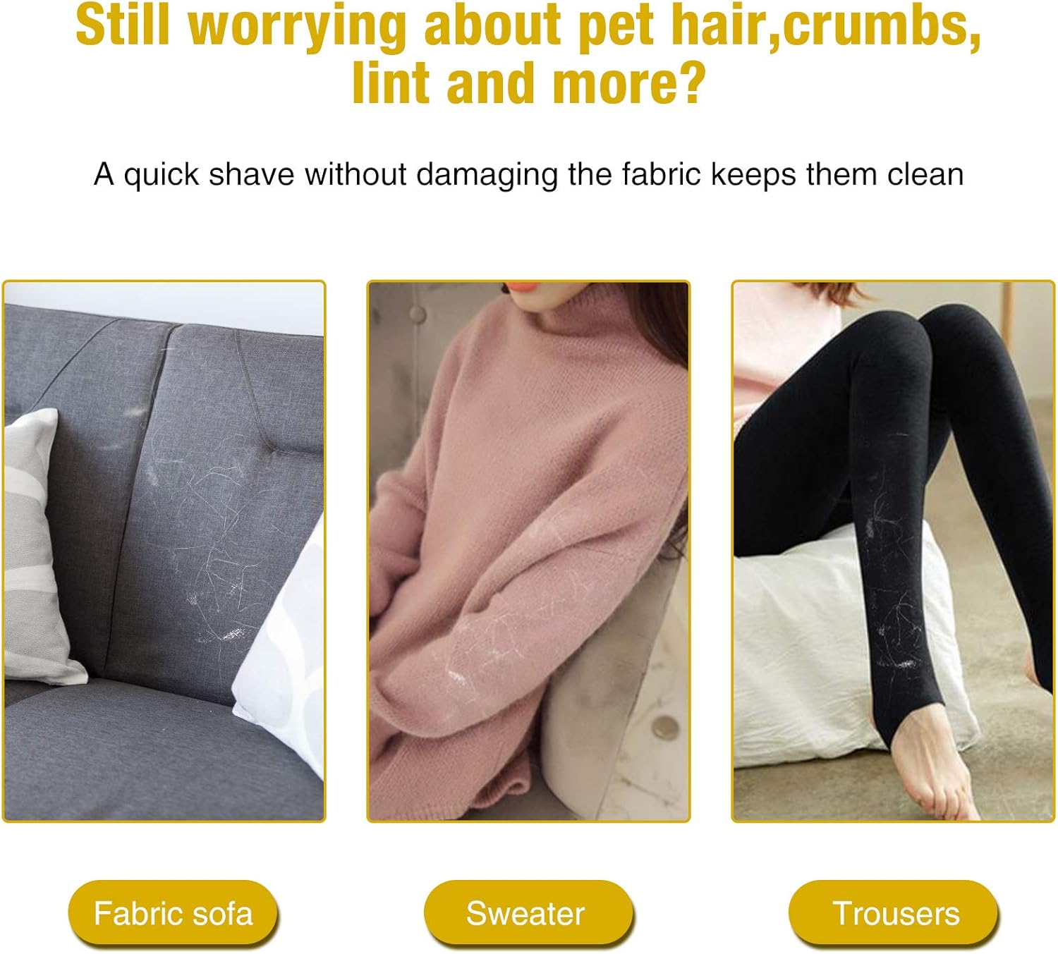 CAMTOA Portable Lint Remover,2 Pack Clothes Fuzz Shaver-Reusable Double Sided Lint Remover Travel Brush for Removing Lint Pet Hair Dust in Clothes and Furniture: Kitchen & Dining
