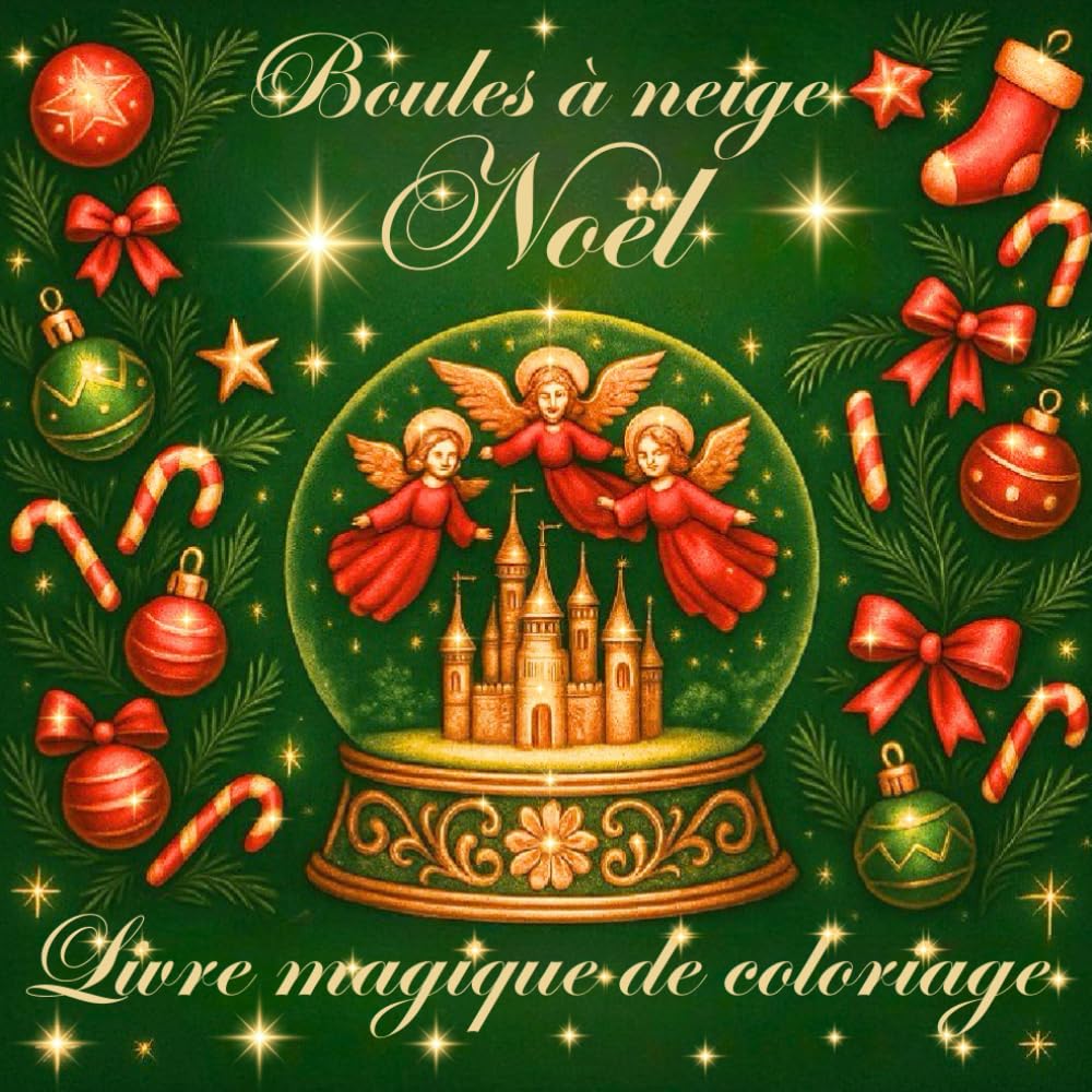 Boules à neige de Noël : Livre de coloriage magique avec 50 boules à neige à colorier pour adultes et enfants – Ambiance féerique et détente: 50 ... de détente et de créativité pendant les fêtes