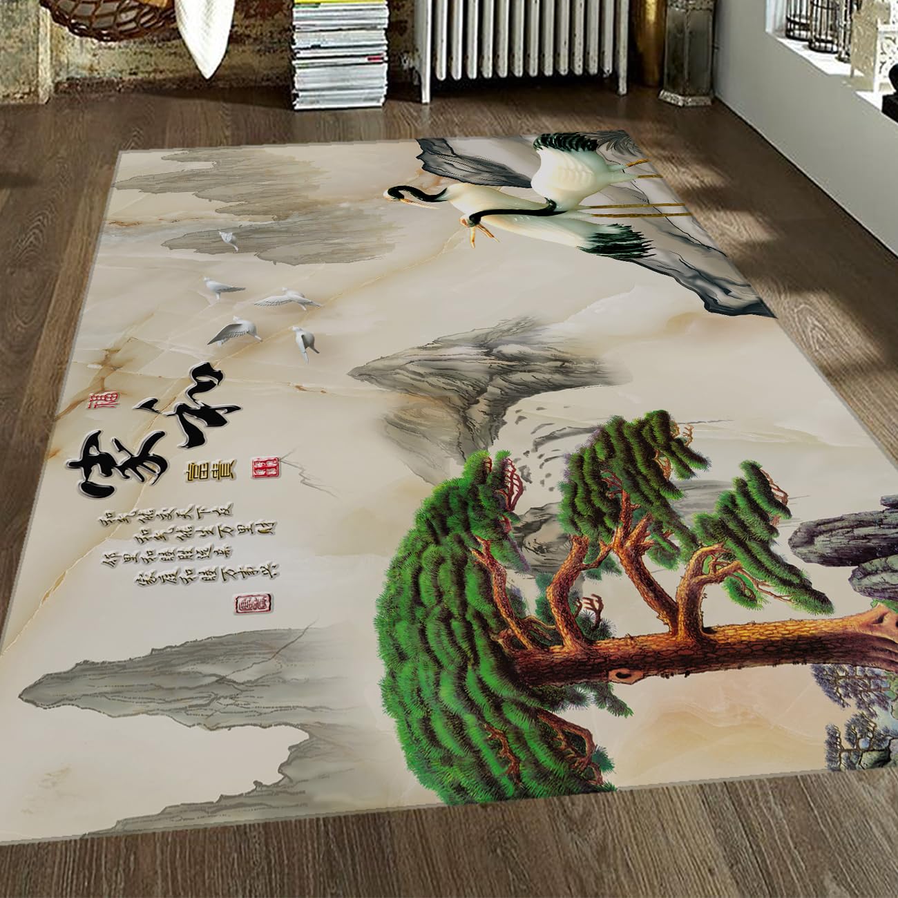Tapis de cuisine lavable en machine antidérapant et doux 90x150