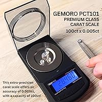 Vista 2 de GemOro Platinum PCT101 - Báscula de mini quilates Precise Jewelers - Piedra preciosa y diamantes de clase premium Herramienta de precisión