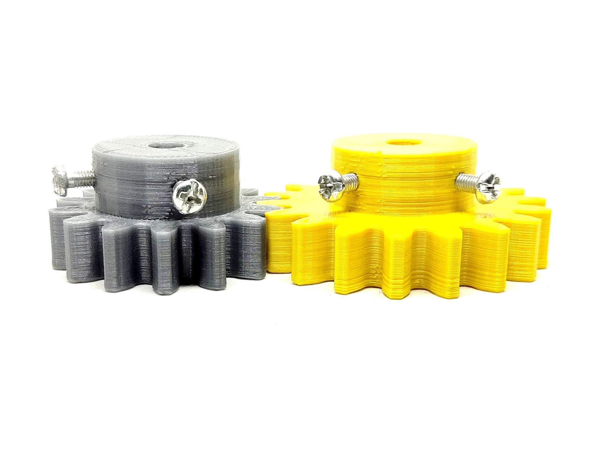 INVENTO 1pcs 3D Printed Plastic Spur Gear 14 Teeth (40mm dia) + 18 Teeth (50mm dia), 10mm Width, 8mm hole, 2.5 Module for DIY Projects-image-37