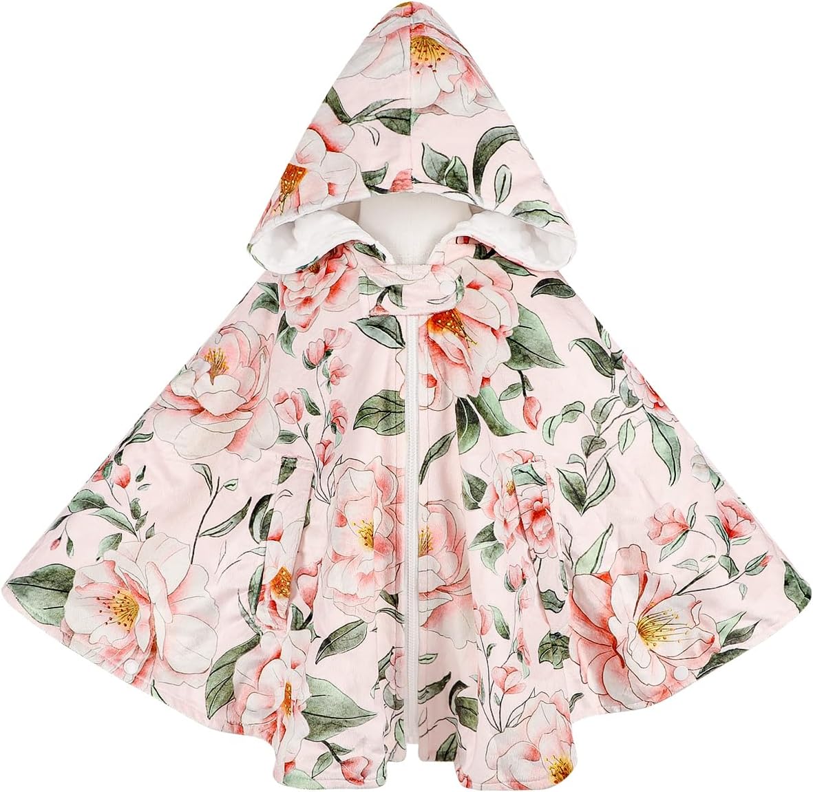 Baby Car Seat Poncho, Baby Cape Hooded Ponchos, Windproof Poncho Cape Cloak for Kids, Coat for 0-4 Year Girls