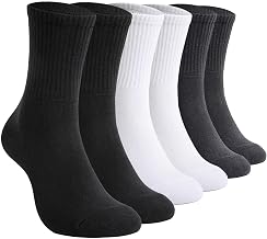 Men's Women's Terry Socks 6/12 Pairs Cotton Sports Socks Running Tennis Trekking Padel Cycling Basketball