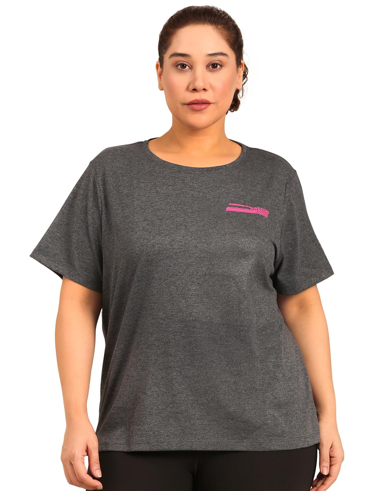 Plus Size All Over Printed Tshirt for Women Regular Length R-image-3