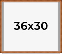 Vista 249 de Marco marrón de 18 x 24 pulgadas, marco de madera maciza de nuez de miel, ancho de moldeo de 0.875 pulgadas, profundidad de rabo de 0.875 pulgadas