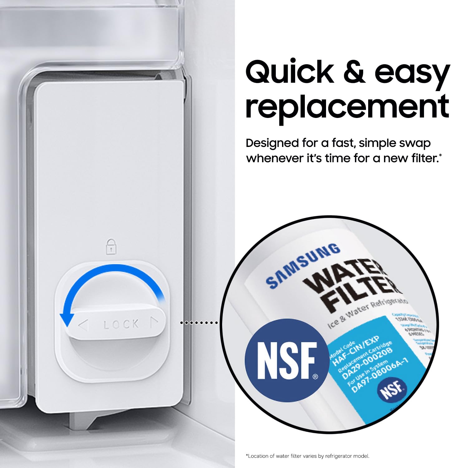 Samsung HAF-CIN/EXP De flujo directo Blanco - Filtro de agua