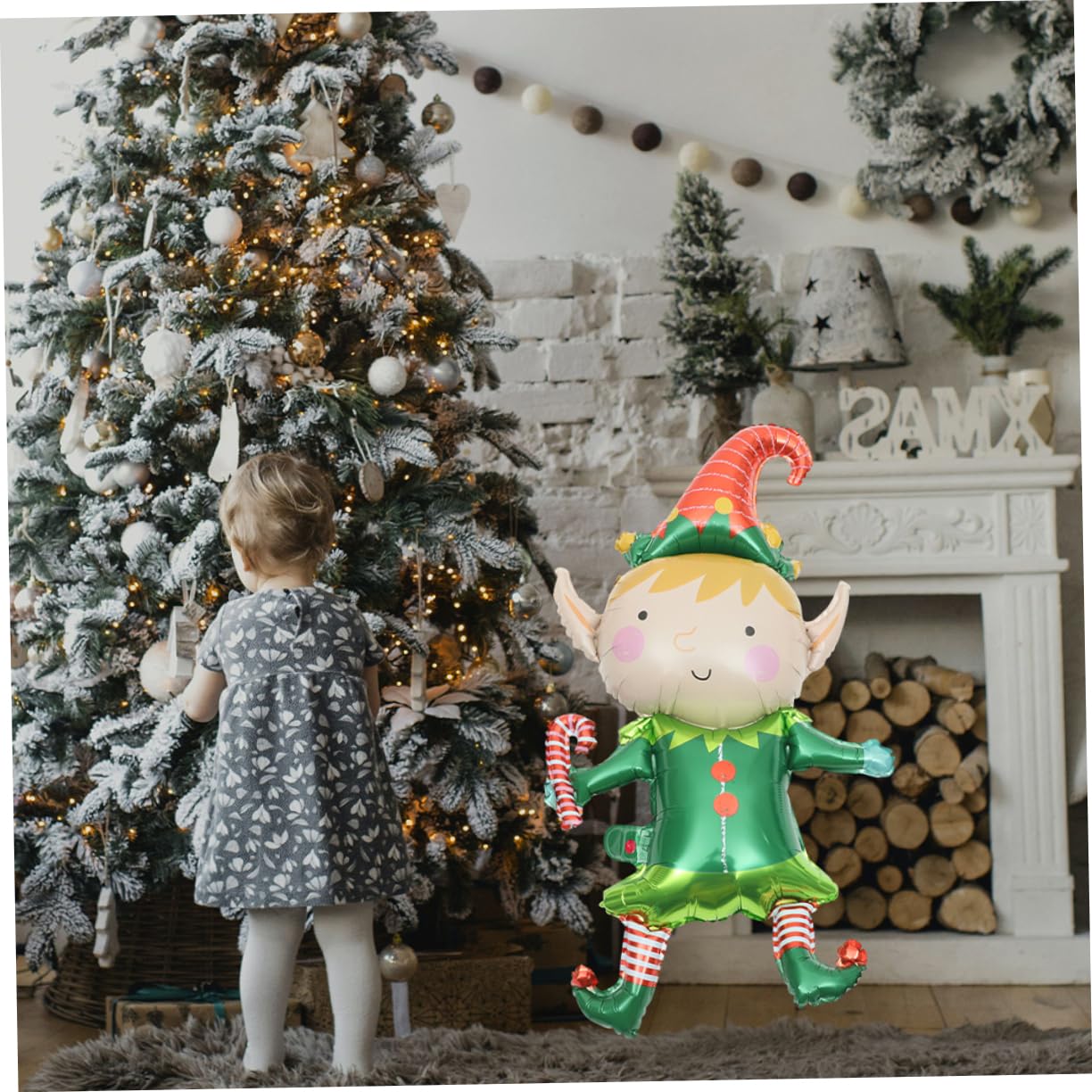 50pezzi Palloncini Sagomati in Lamina Per Natale Decorazioni Natalizie Per Casa e Ufficio Articoli Per Feste Di Natale Palloncini Decorativi Natalizi