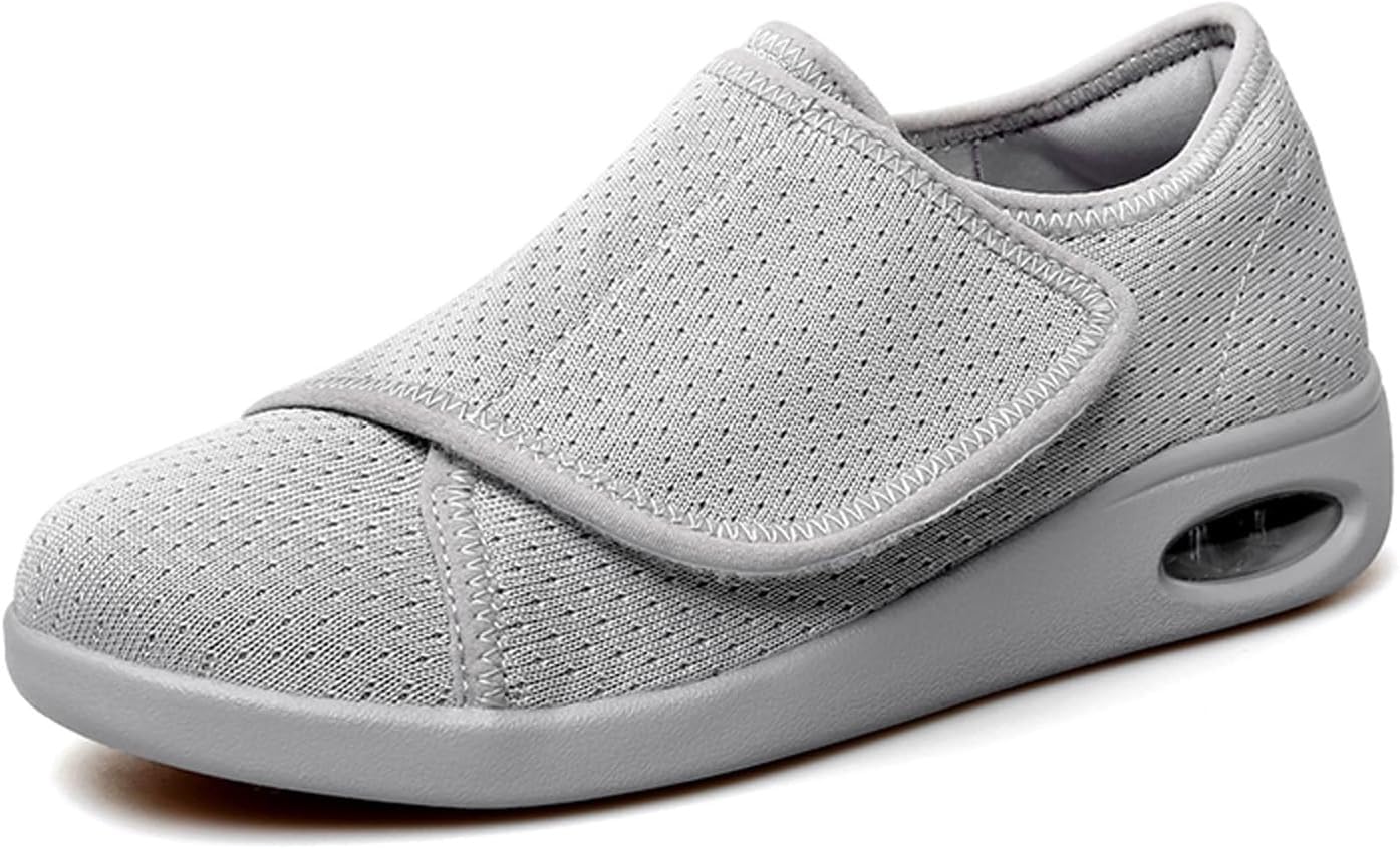 Buty dla diabetyków damskie bardzo szerokie wsuwane poduszki powietrzne zapalenie stawów ortopedyczne obrzęk spuchnięte kapcie regulowane sandały do chodzenia dla osób starszych