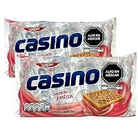 Vista 1 de VICTORIA Casino Galleta de Vainilla Sabor Fresa 258 grs. - Paquete de 2 / Galletas de Vainilla Rellenas de Crema de Fresa 10.1. - Paquete de 2