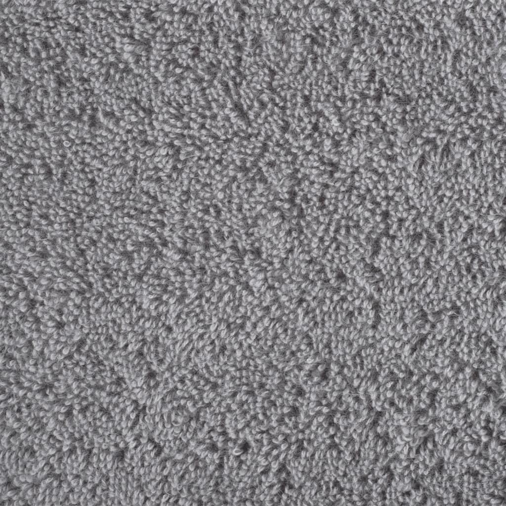 Furniture select-Premium - Asciugamani per ospiti, 4 pezzi, 30 x 50 cm, 600 g/m², colore: Grigio