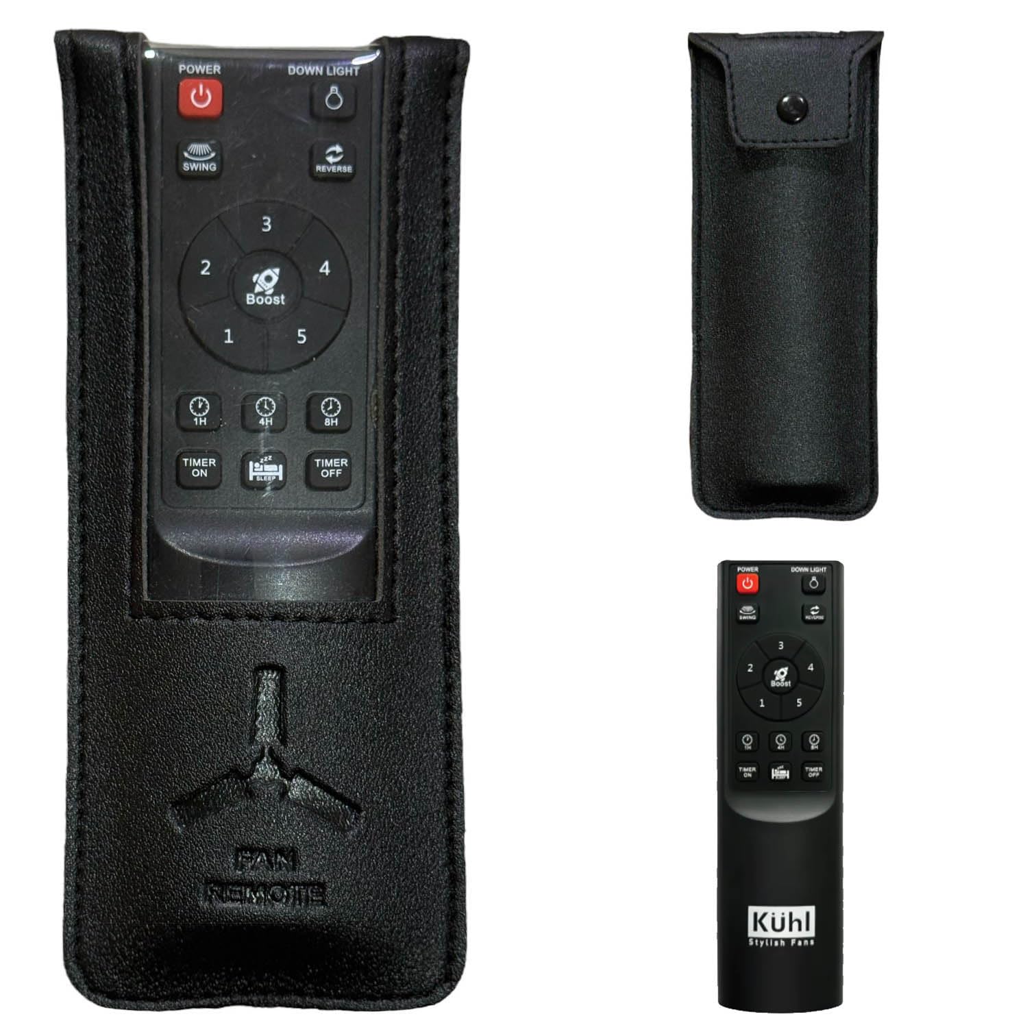 Zaoma Flip Case Cover Compatible for Remote of Kuhl Brise, Prima, Glanz, Arctis, Juwel BLDC Ceiling Fan with Remote PU Leather Case Pouch (FANREM_416_BLK)-picture-21