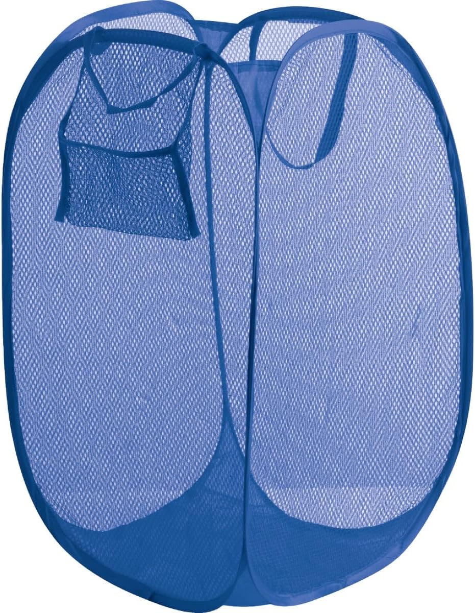 Smart Savers Blue 14 In. W. x 14 In. L. 23 In. D. Foldaway Clothes Hamper Tote Pack of 12