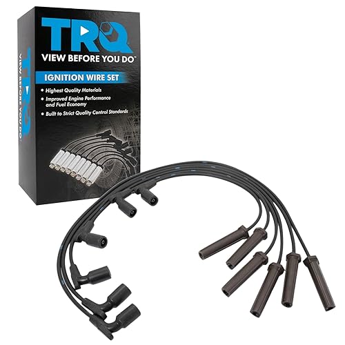 Miniatura 390 de TRQ Juego de cables de bujía de encendido del motor para Ford F250 F350 Super Duty V8 6.2L nuevo