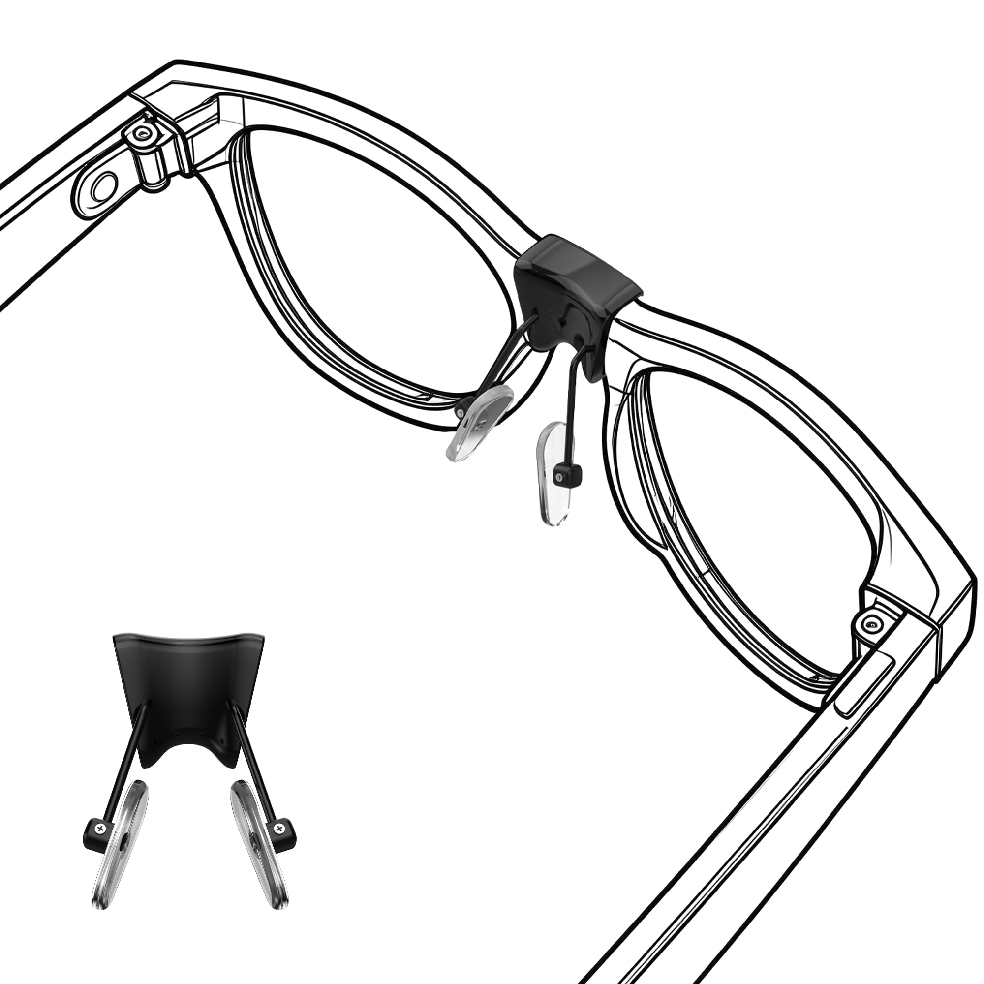 Amazon.co.jp: RCstyle HiBloks グラス ノーズパッド Ray-Ban Meta