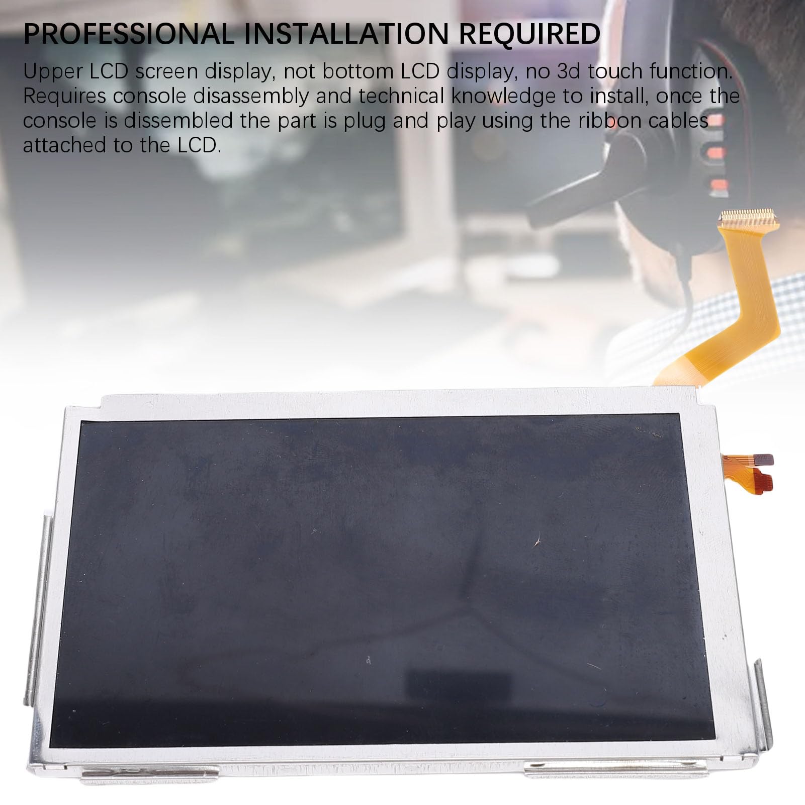 Sxhlseller Reemplazo de Pantalla LCD Superior para la Nueva 3DS XL/Nueva 3DS LL : Pantalla Superior, Vidrio, Corrige Píxeles Muertos y Pantallas Agrietadas