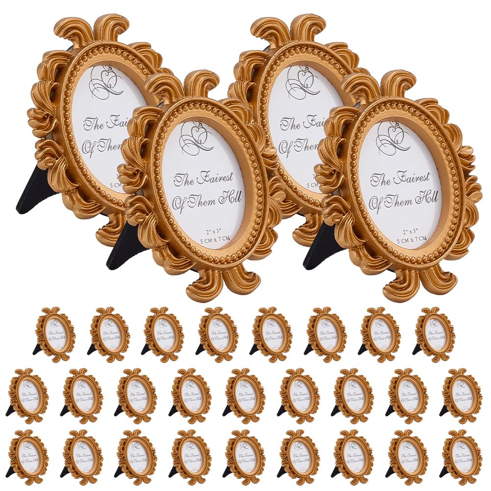 Cadre photo ovale doré pour décoration murale de bijoux
