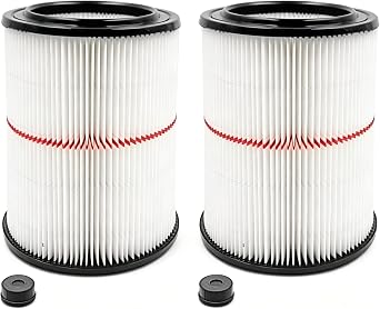 2 Pack Cartridge Filter for Craftsman 17816 9-17816 Wet/Dry Air Filter Replacement Part fit 5/6/8/12/16/32 Gallon & Larger Vacuum Cleaner