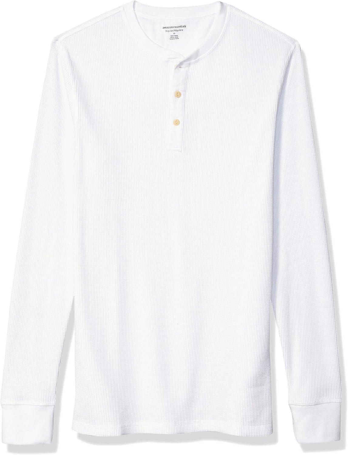 Amazon Essentials Henley Long Sleeve Shirts for Men, Regular-Fit Waffle - Image 5