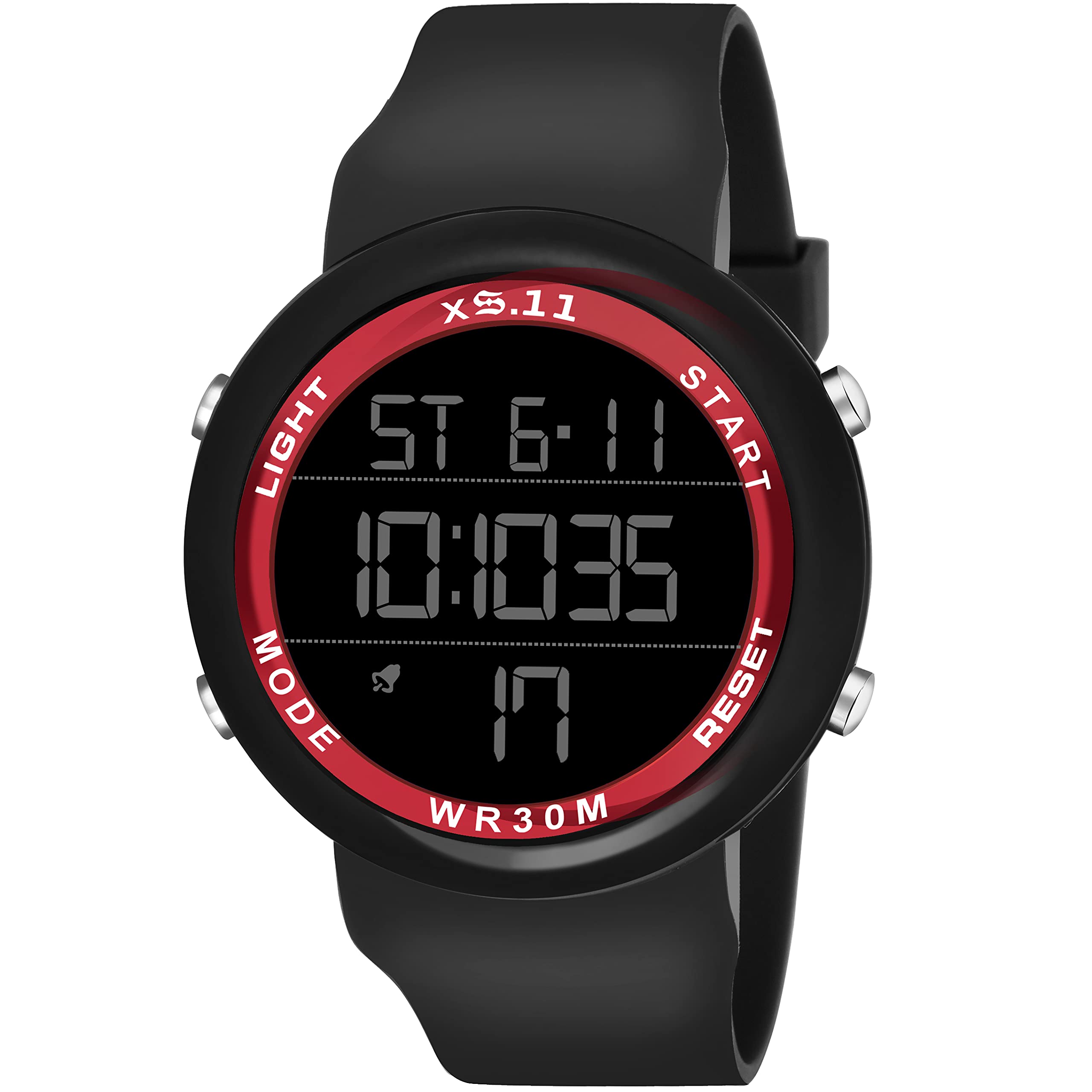 SWADESI STUFF Rubber Multi Function Day And Date Alarm Kids Digital Sports Watch For Boys & Girls (Addi Redd), Multi-Color Dial, Black Band (B09SWVZDV1) Amazon Price History, Amazon Price Tracker