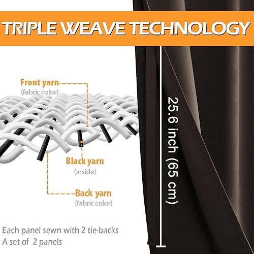 Miniatura 4 de Hiasan Cortinas opacas para dormitorio, cortinas de ventana con aislamiento térmico y bloqueo de luz para sala de estarhabitación de los niños, 2