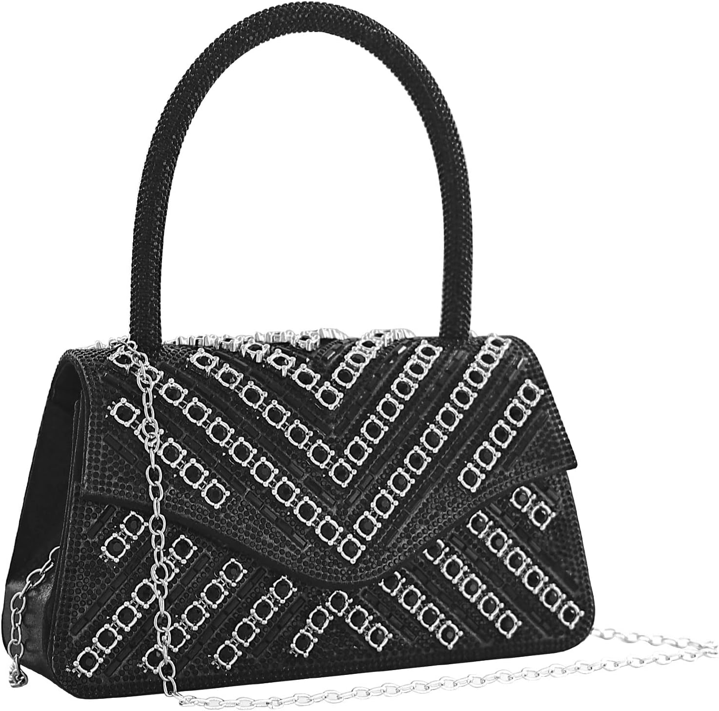 Clutch Purses for Women Sparkly Rhinestones Purses and Handbags for Wedding Party Evening Crossbody Bag with Chain - Image 8