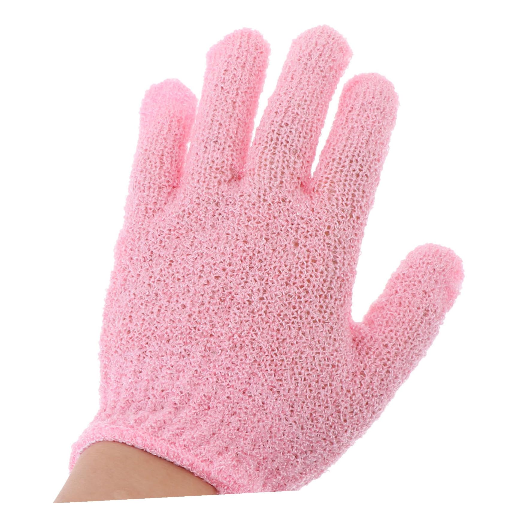 16 Paia Guanti Esfolianti da Doccia in Nylon Doppia Faccia Guanti Bagno Dita per Esfoliazione Delicata e Massaggio Corpo Famiglia Giallo Bianco Blu Rosa