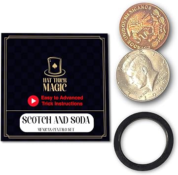 Coin Illusions for Beginners, Intermediate, Professional Illusionist - Vanishing, Teleporting, Transforming Coin Illusions Scotch and Soda, Centavo