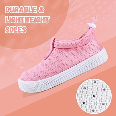 WateLves Toddler Water Shoes Kids Boys and Girls Quick Dry Water Sneakers Slip On Aqua Swim Shoes for Beach Daily Walking