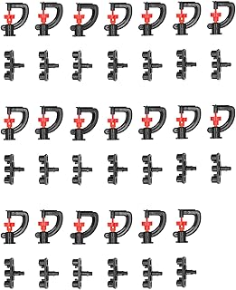G Type Micro Sprayer 20 Pack | Upside Down Misting Sprinkler for Garden & Greenhouse Irrigation | Water Saving Drip Irrigation Kit for Plants/Vegetables/Lawns