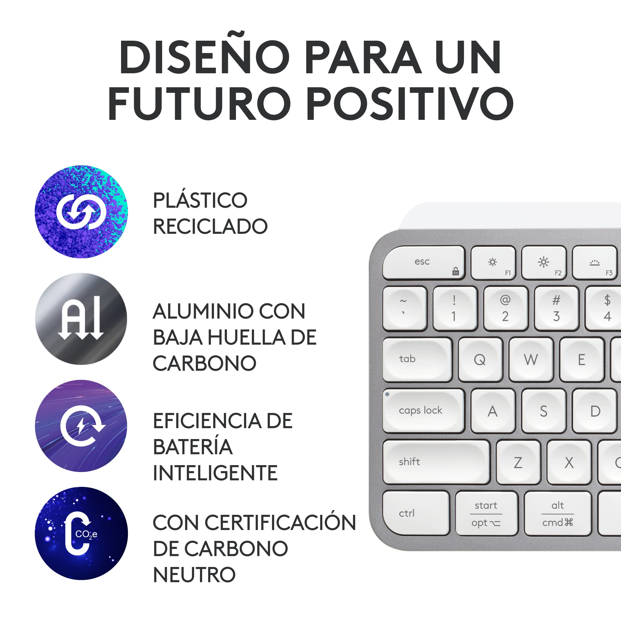 Logitech MX Keys S Teclado inalámbrico - PTG QWERTY