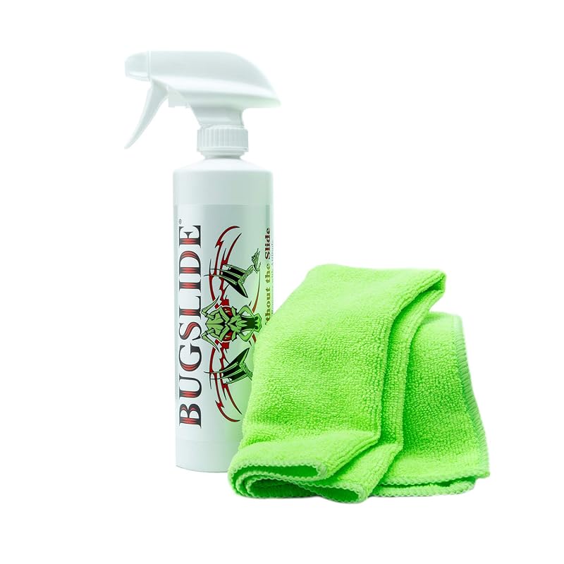 BugSlide BSK-16 Kit de Limpeza e Polimento Automotivo sem Água com Toalha de Microfibra, Frasco de 473 mL