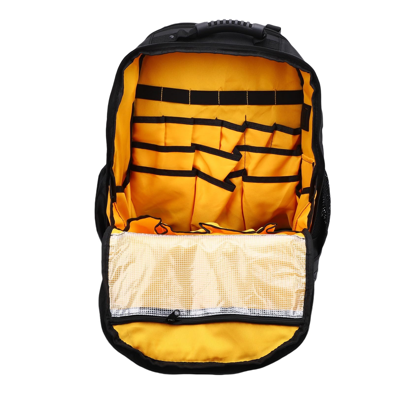 Generic Zaino Portautensili con Fondo Rigido con Custodia Imbottita per Laptop e Porta USB per Professionisti, Realizzato in Resistente Tessuto Oxford