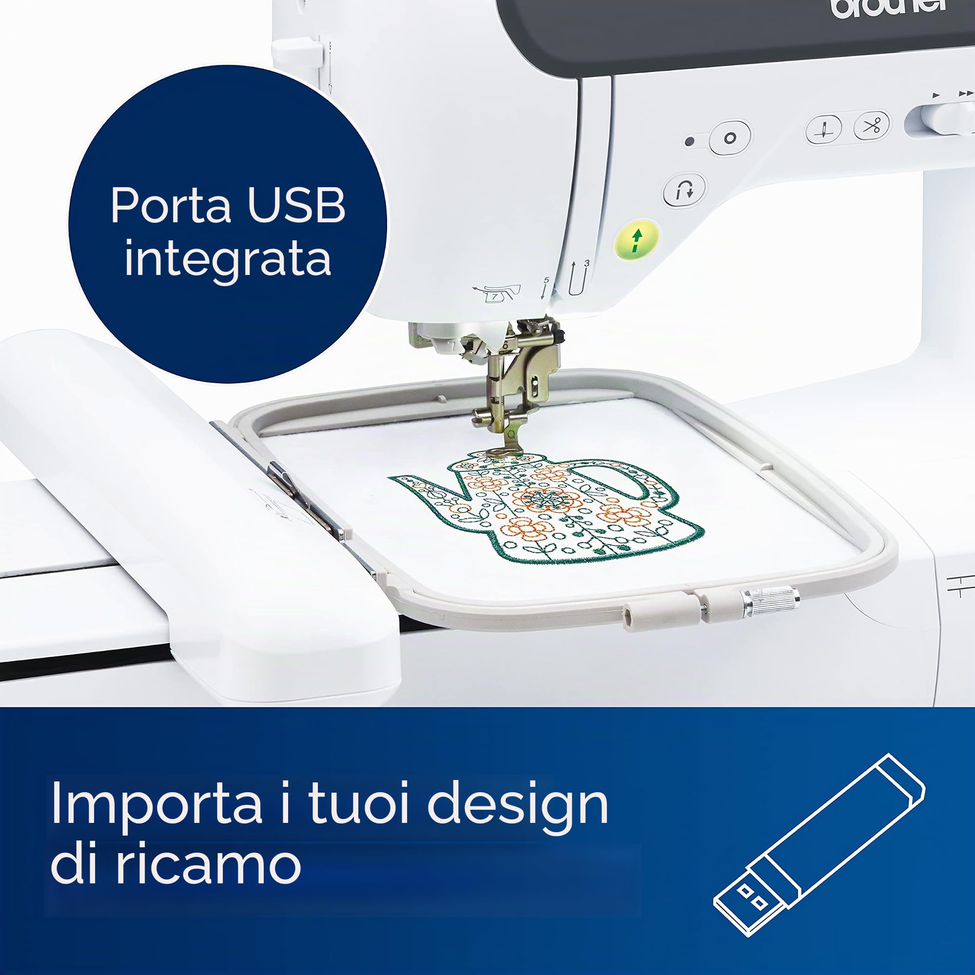 Brother SE2000 Macchina da cucire e ricamo computerizzata