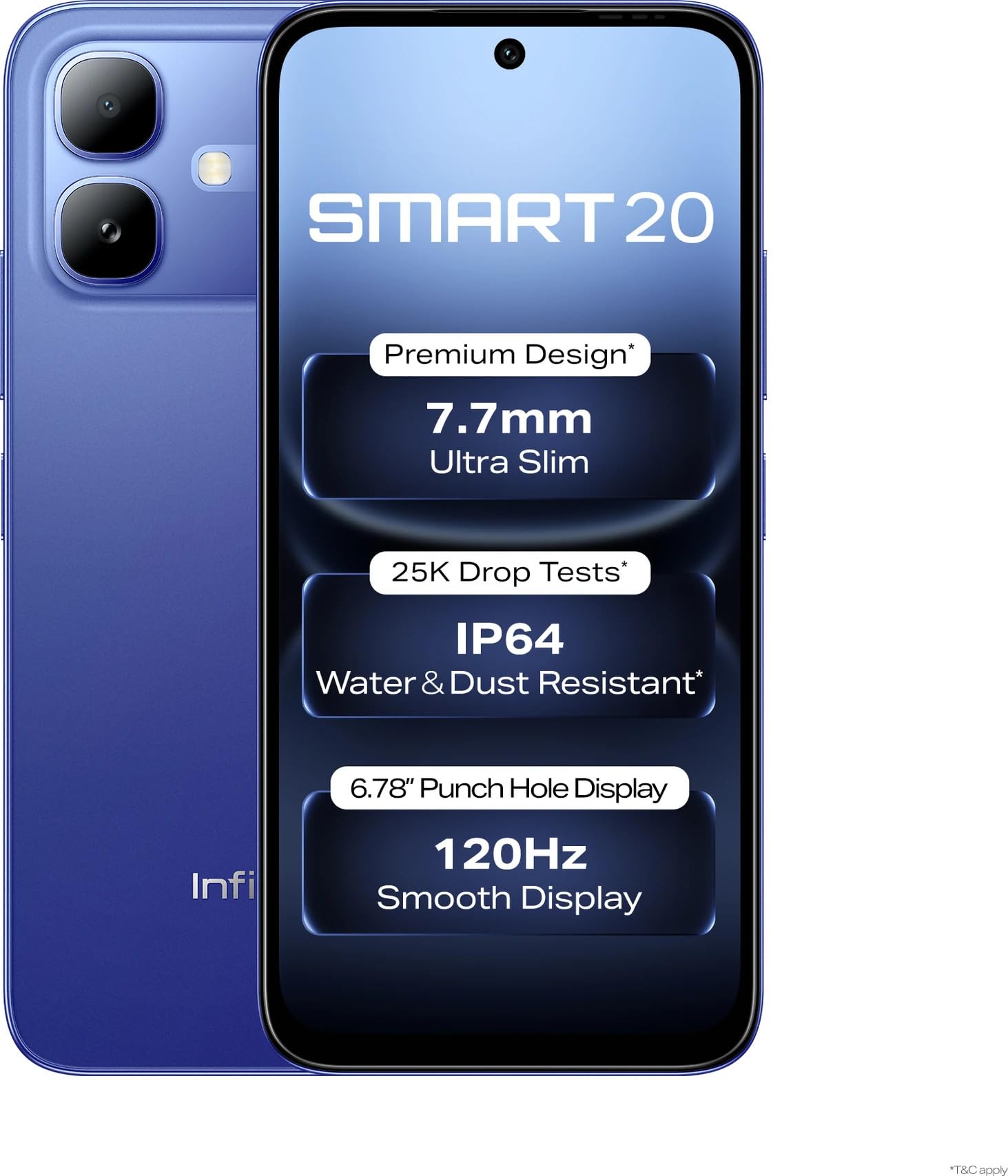 Infinix SMART 20, Cloudline Blue, 4GB RAM, 64GB Storage-image-6