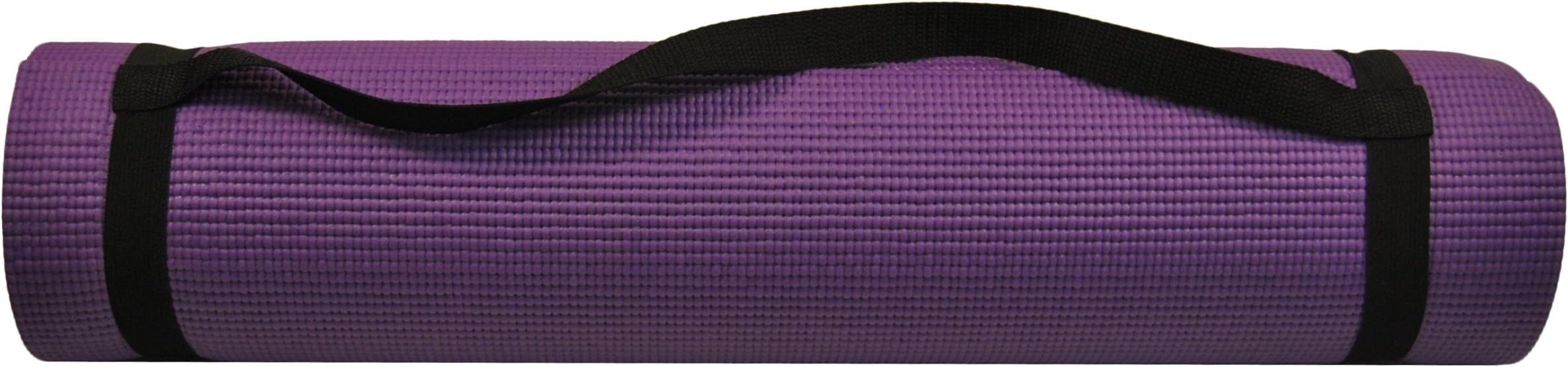 Premium Ultrasoft and Thick Yoga Fitness Mat w/Carry Strap