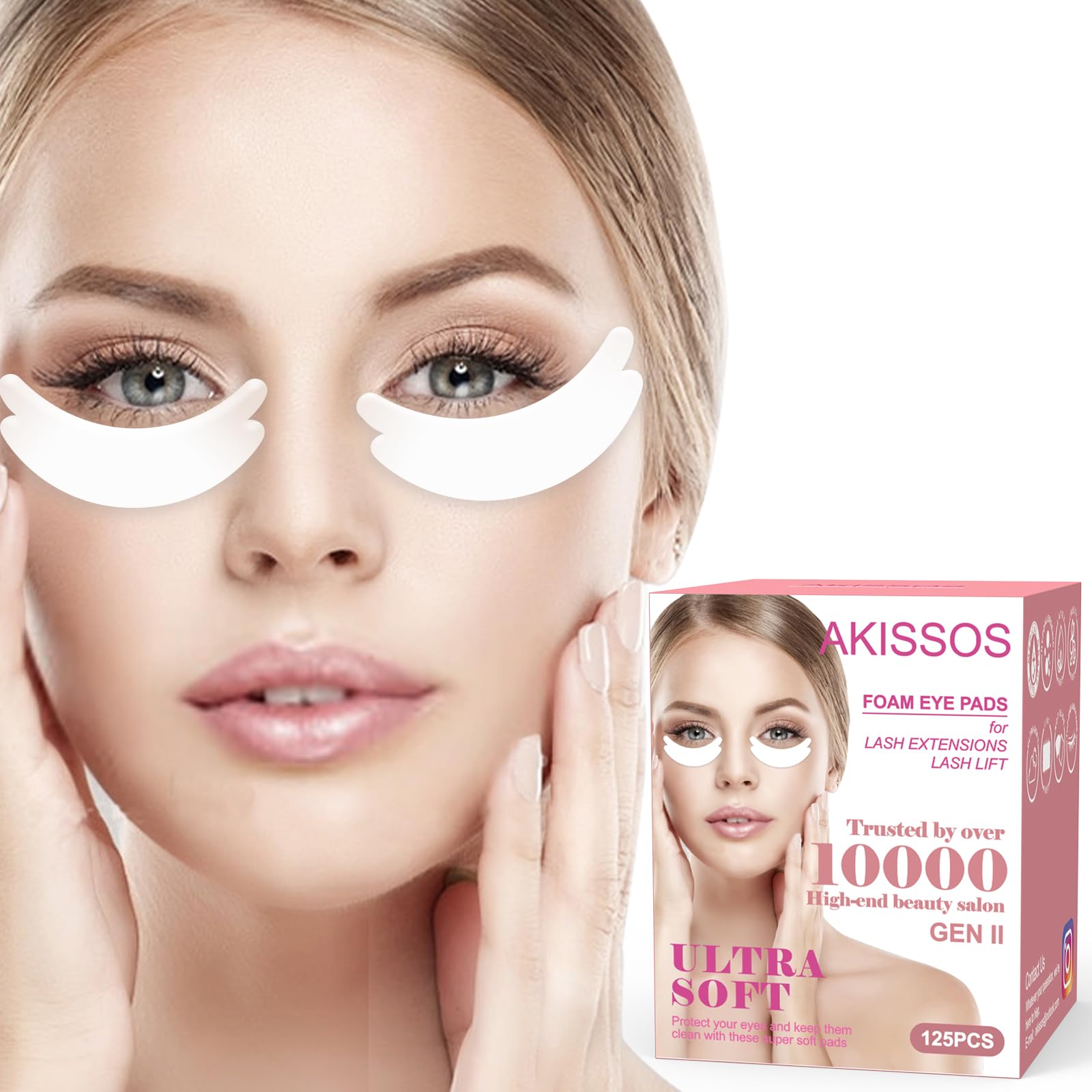 Akissos Gen II Wimpern Tape – 250 Stück, Hypoallergen, Rutschfest, Für Wimpernverlängerung & Lash Lift