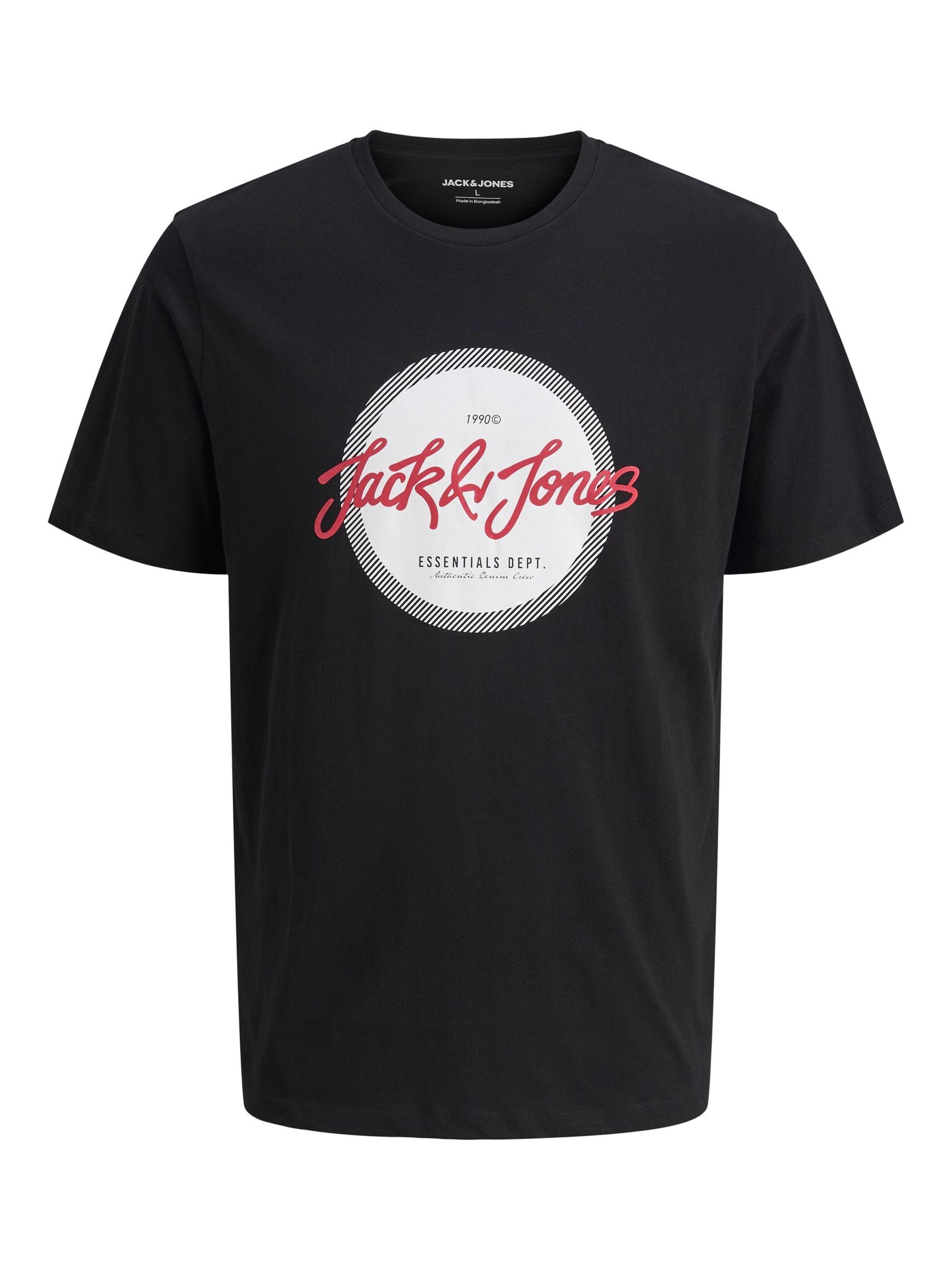 JACK & JONES Jjurban Tee SS Crew Neck, Black, M