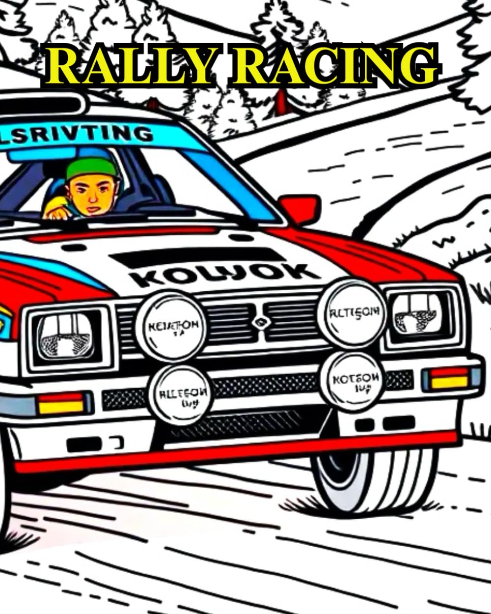 RALLY RACING: RALLY RACING ACTION COLOURING BOOK. (LIMITED EDITIONS)