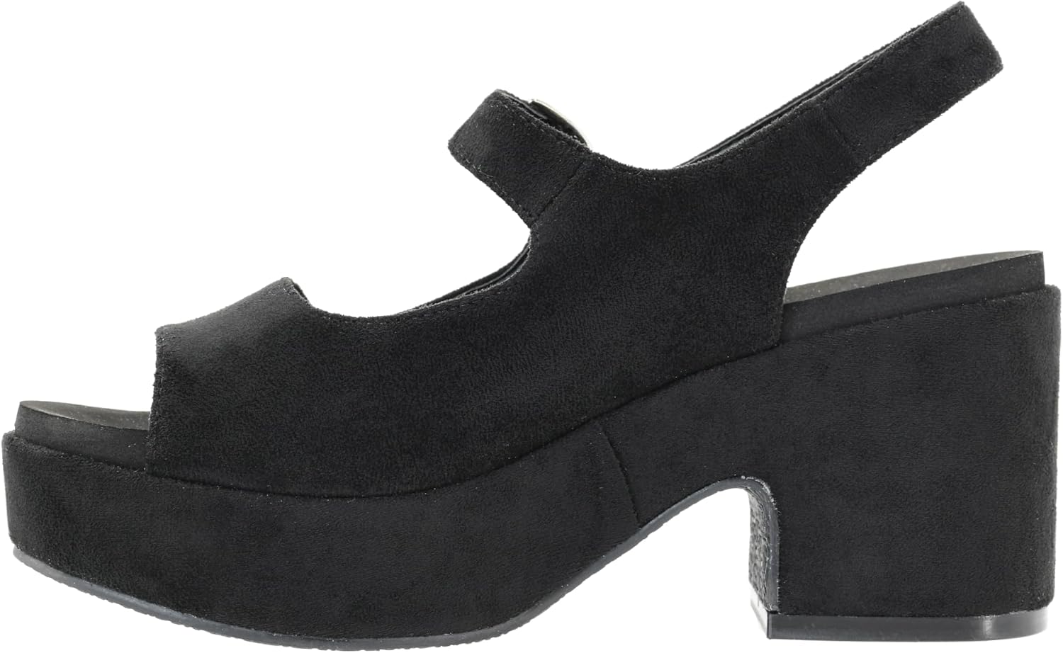 Corkys Footwear Women's Miss Behavin 3.25 Inch Chunky Block Heel - Featuring Corkys Cushioned EVA Insoles, a Functional Buckle Strap, and a Hook and Loop Closure