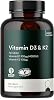 Vitamin D3 K2 Tablets 4000IU - 12 Month Supply - Easy Swallow - 365 Vegetarian 4000 IU High Strength Vitamin D & 100 mcg K2 MK7 Supplement for Women & Men - Bone & Immune System