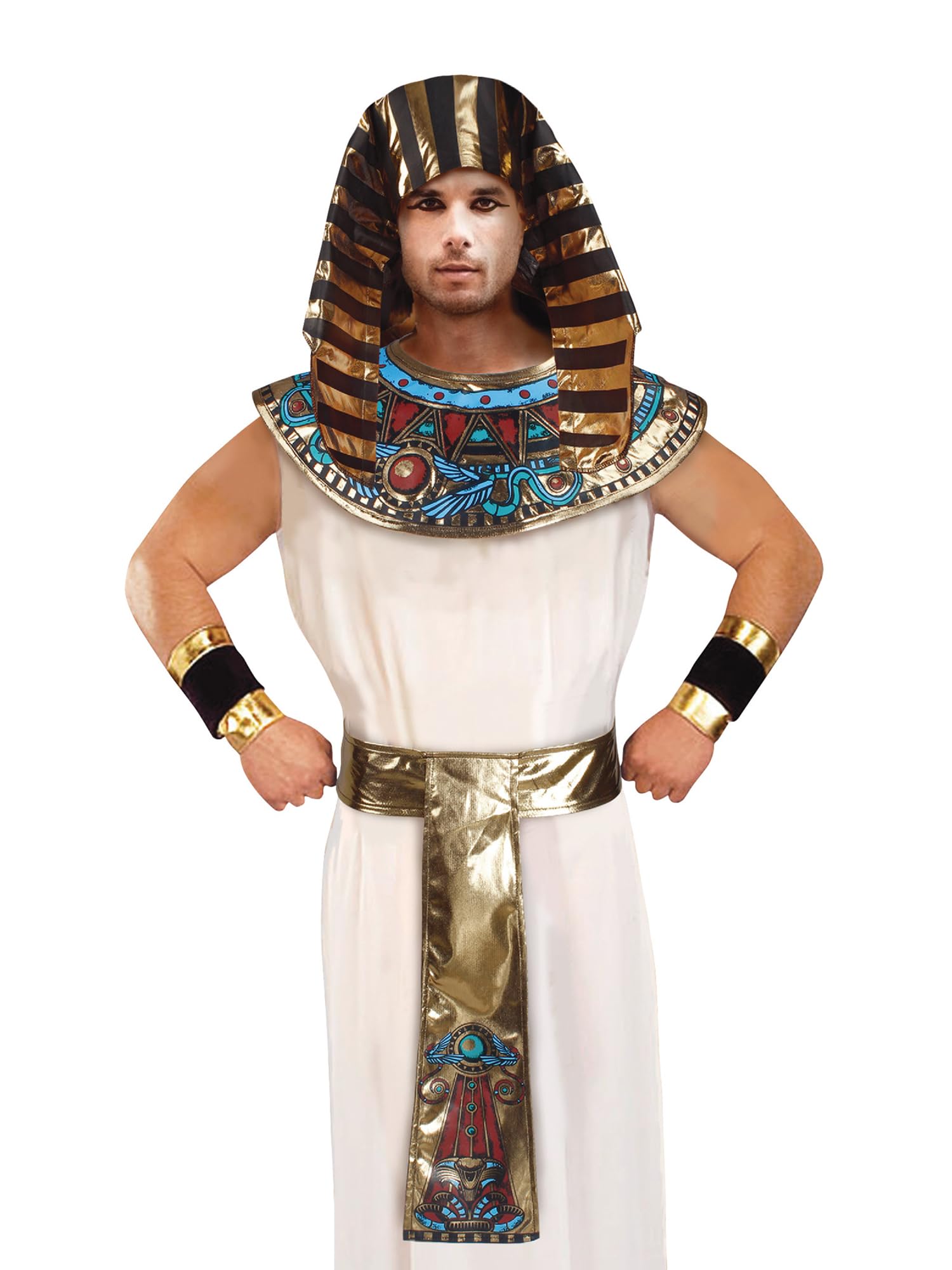 Bristol Novelty Adults Pharaoh Set Headpiece, Collar & Belt, One Size Halloween