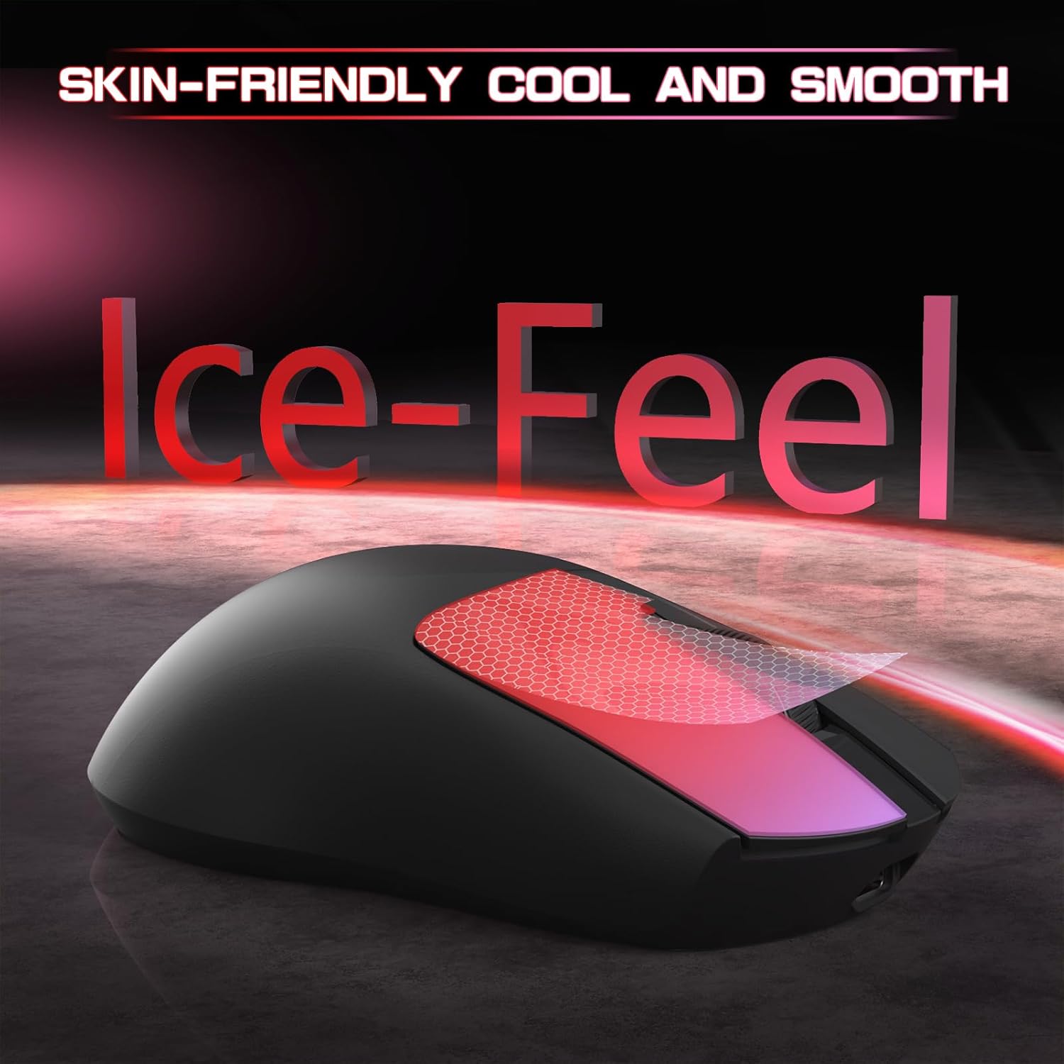 ATTACK SHARK × MAMBASNAKE M4 Wireless Gaming Mouse, 24000 Adjustable DPI PAW3311 Optical Sensor, Programmed Buttons, 52g Lightweight Ergonomic Computer Mice 2.4G/BT/USB-C for PC/Mac-Black