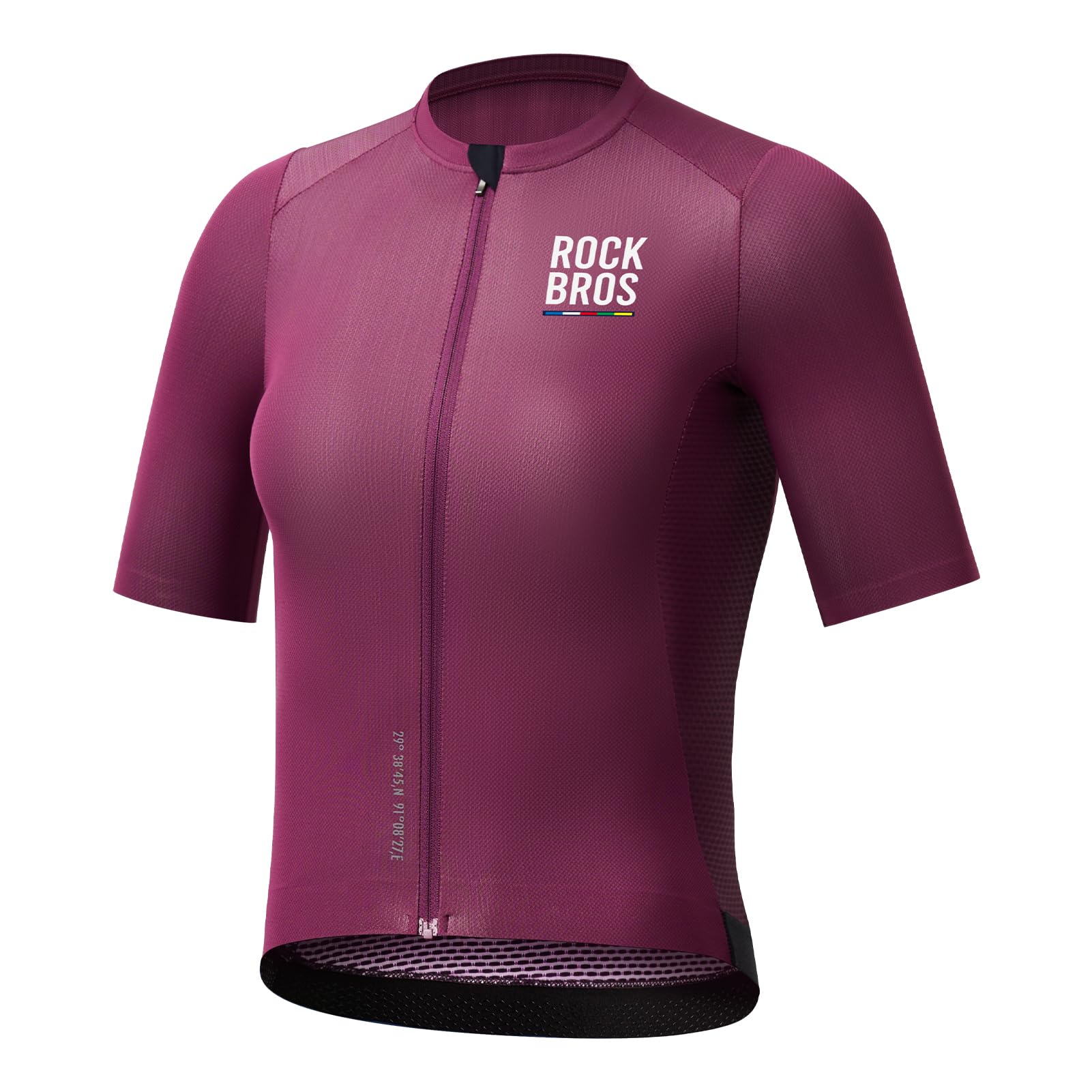 ROCKBROS Road to Sky Radtrikot Damen Kurzarm Fahrradtrikot mit 3 Taschen | Atmungsaktiv Fahrrad Trikot, Frauen für Mountainbike Rennra