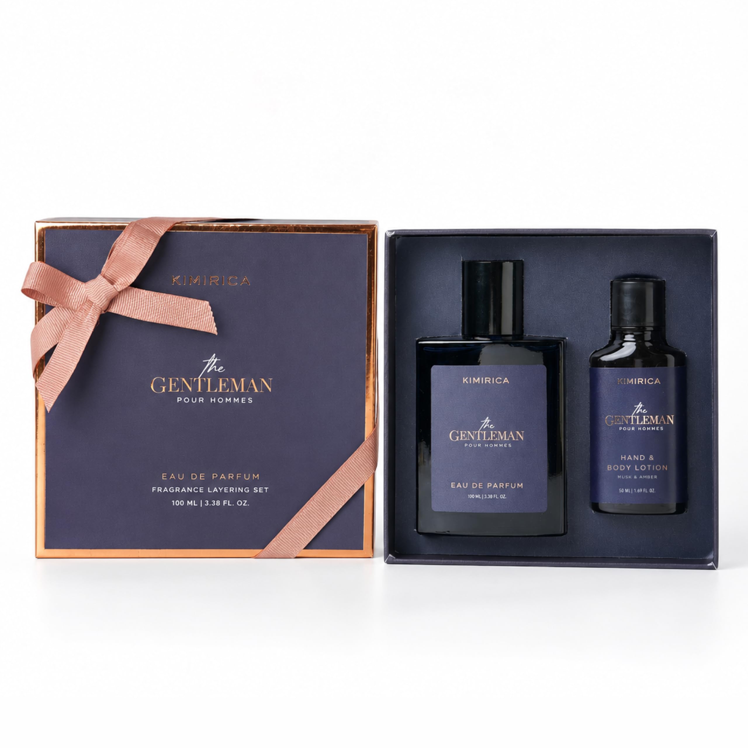Kimirica The Gentleman Layering Gift Set - Niacinamide Body Lotion 50ml and EDP Parfum 100ml Duo Gift Set for Men | All Skin Type-image-46