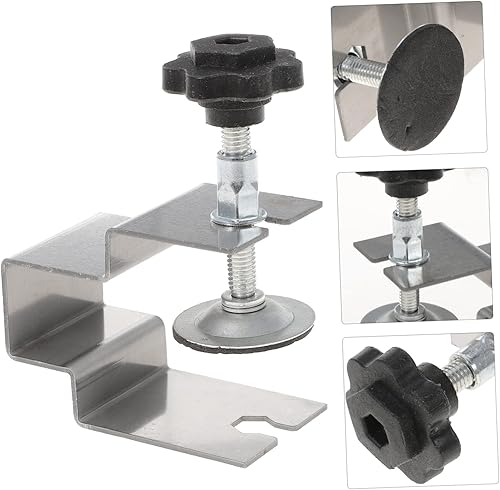 Miniatura 4 de 4 abrazaderas de instalación frontal, herramienta auxiliar de carpintería para fijación compatible con varios grosores, herramienta auxiliar de