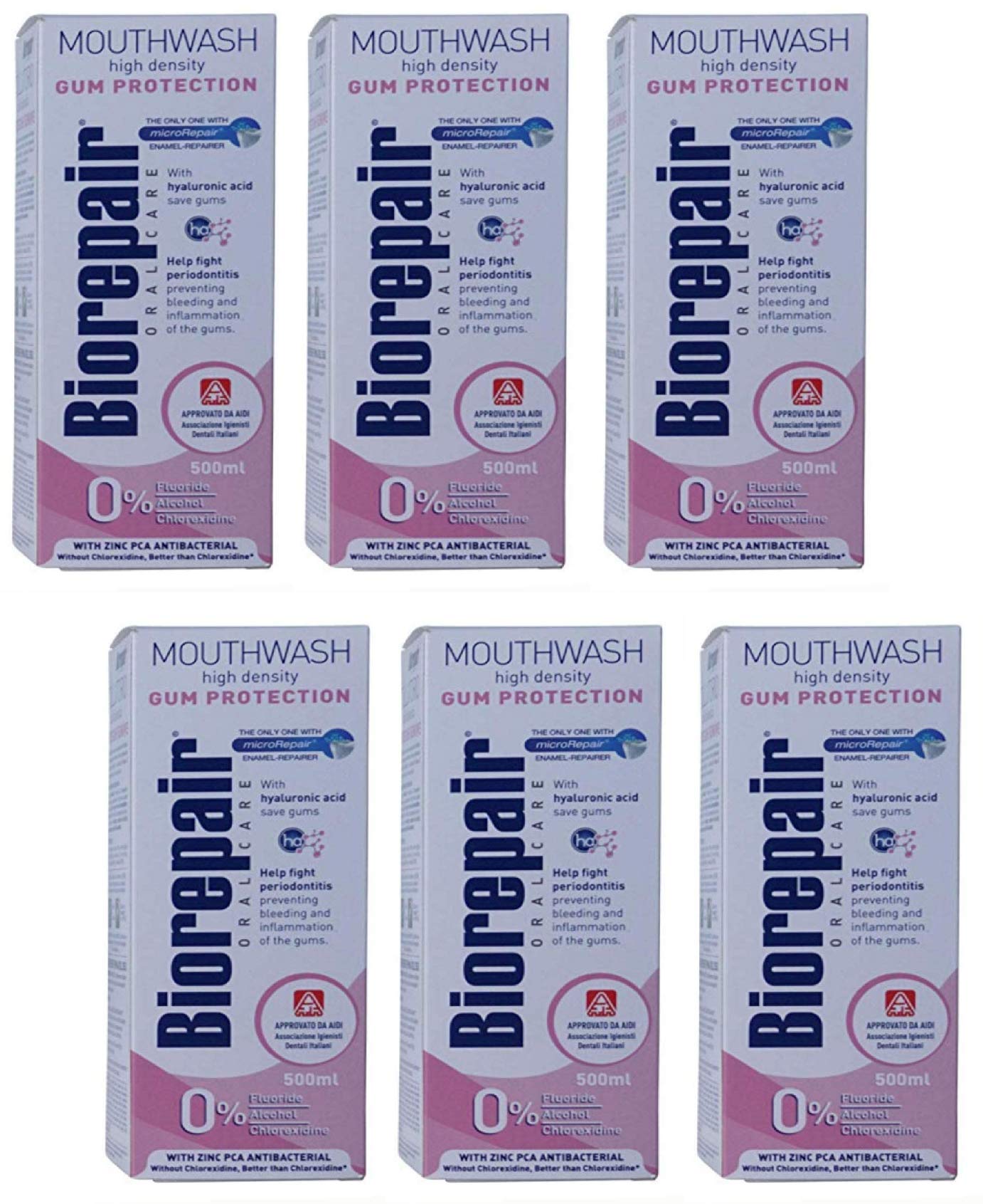 Biorepair Oral Care Collutorio, Pack of 6